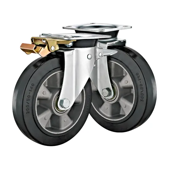 Industrial Medium Heavy Duty Rubber Caster