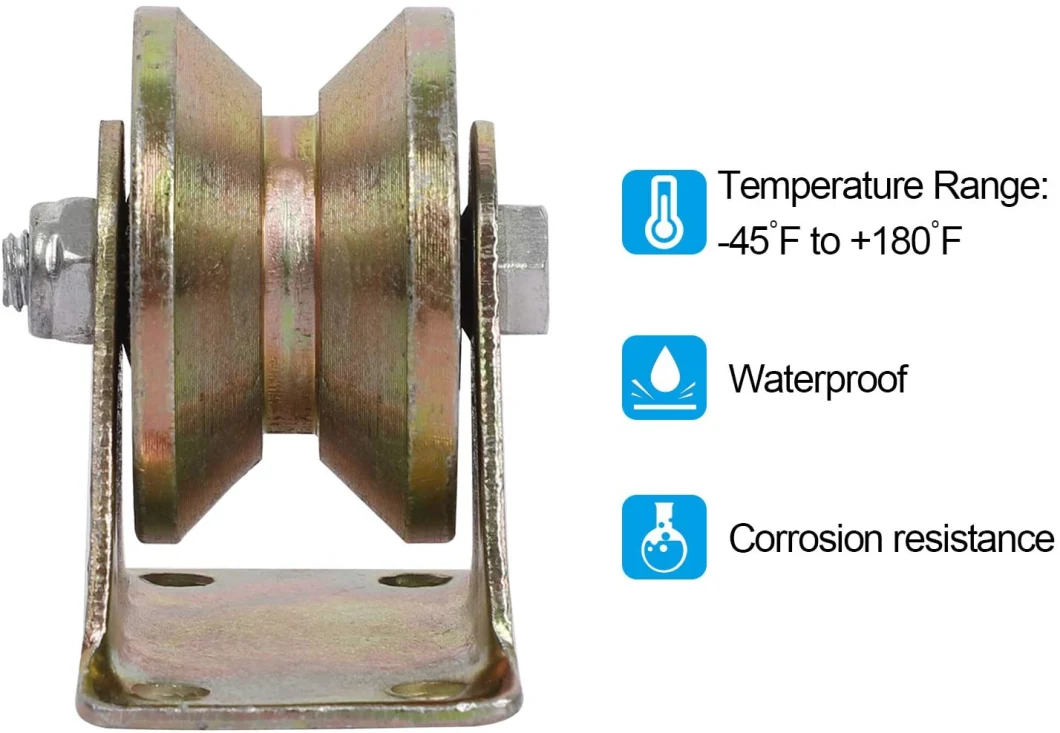 Ylcaster Single Bearings Caster Wheel U/V/H/Y Groove Internal Sliding Gate Wheel H Groove Ball Bearing Track Rollers