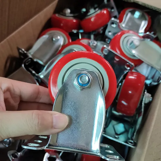 Amazon 공급업체 3/4/5인치 회전 잠금 PVC/PU 회전 캐스터 안전 브레이크가 있는 헤비듀티 산업용 캐스터