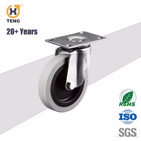 둥근 줄기를 가진 중국 공장 OEM 회전대 나일론 산업 롤러 바퀴